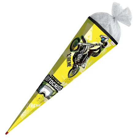 Roth Schultüte / Zuckertüte / 85cm / eckig / mit Folieneffekt / 