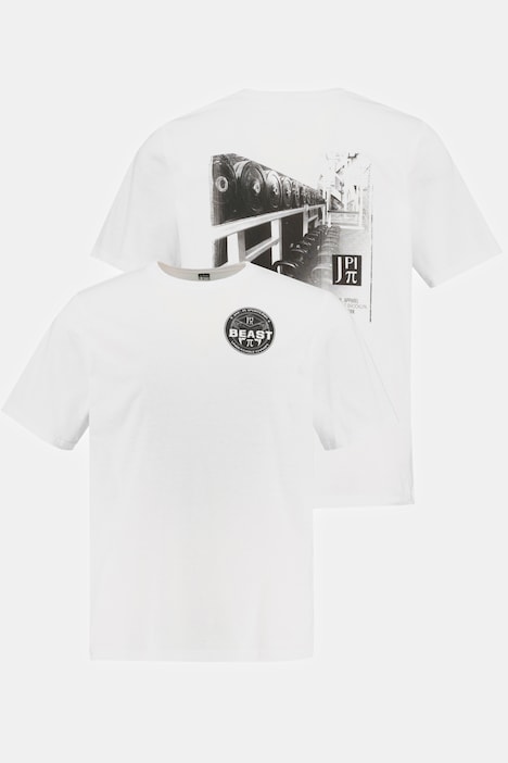 JAY-PI T-Shirt, Halbarm, Rücken Print, Rundhals, Halbarm