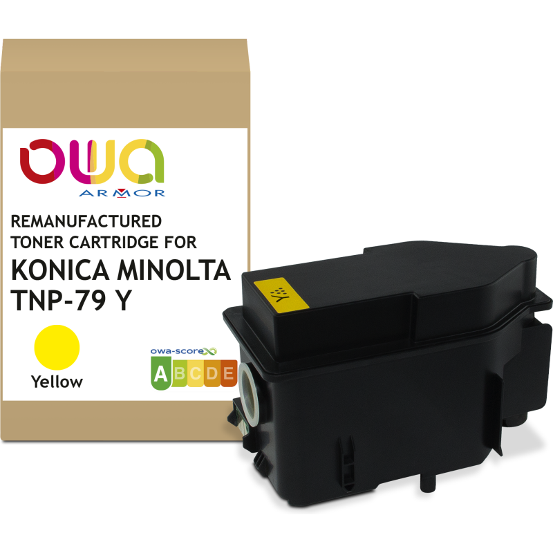 Toner remanufacturé OWA - standard - Yellow - pour KONICA MINOLTA TNP-79Y