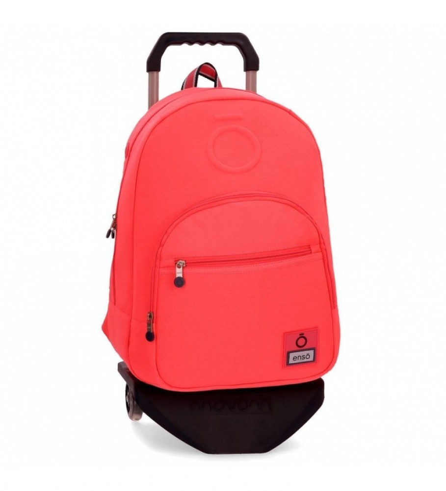 Enso Mochila con carro Basic -32x46x15cm- Rojo
