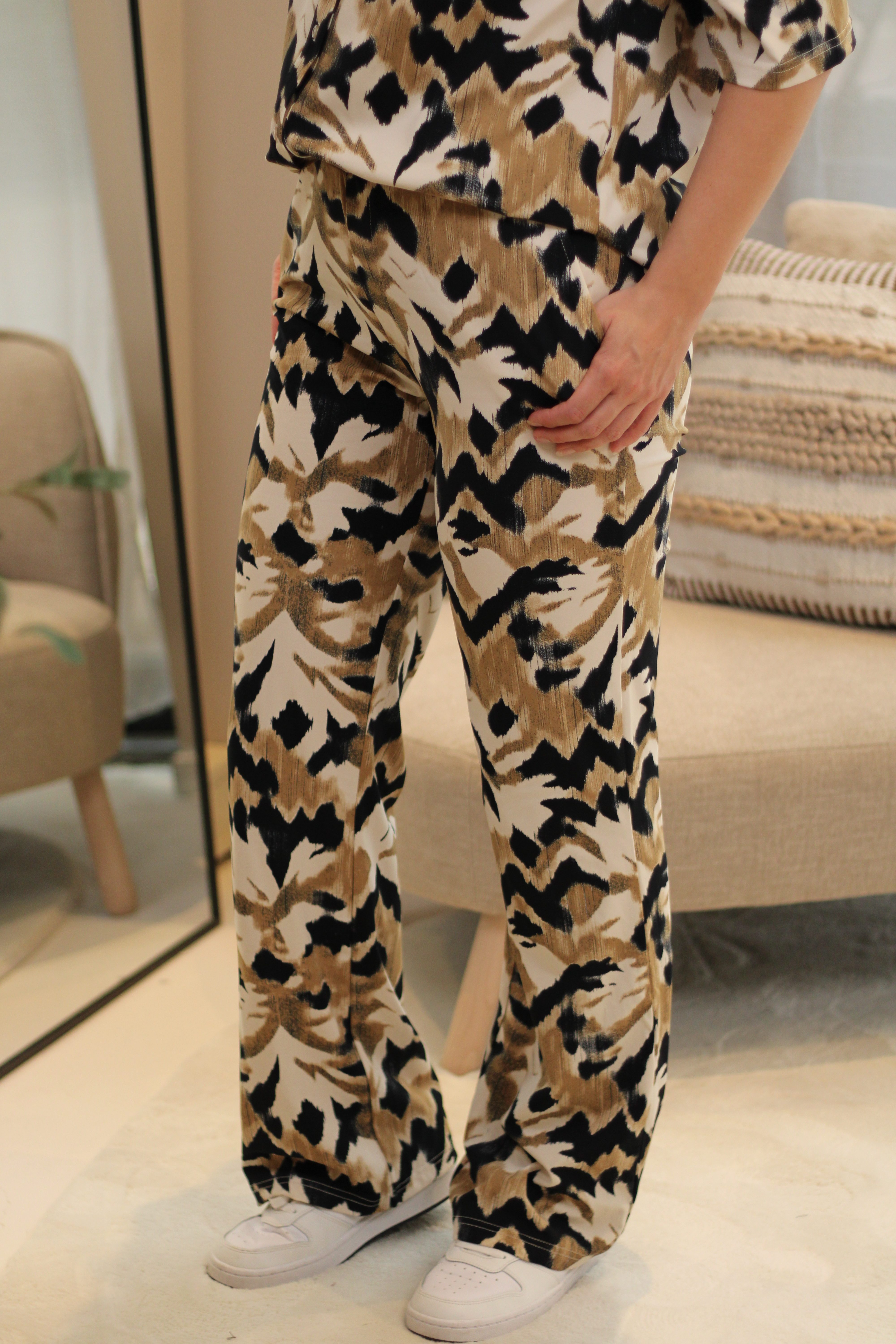 G-maxx - Bindi Pants - Light Camel/Black