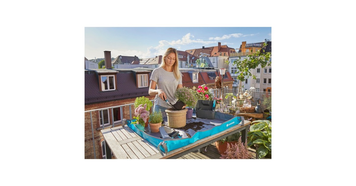 GARDENABeplantingsmat M  (Turquoise/grijs, 506-20)