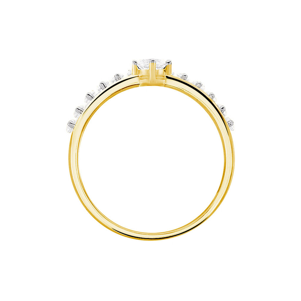 Bague Dolfina Or Jaune Oxyde De Zirconium