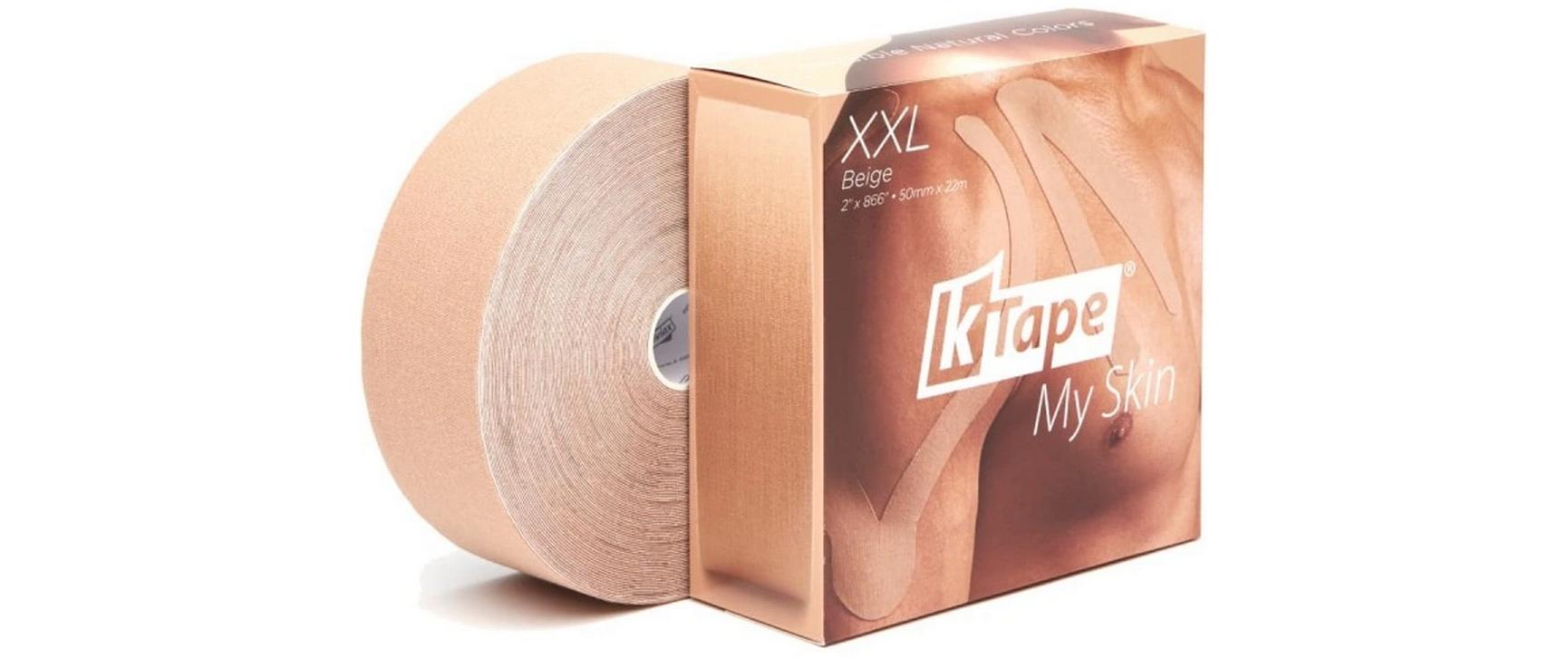 K-Tape XXL My Skin beige 5 cm x 22 mAtmungsaktives Kinesiology Tape für Muskeln und Gelenke
