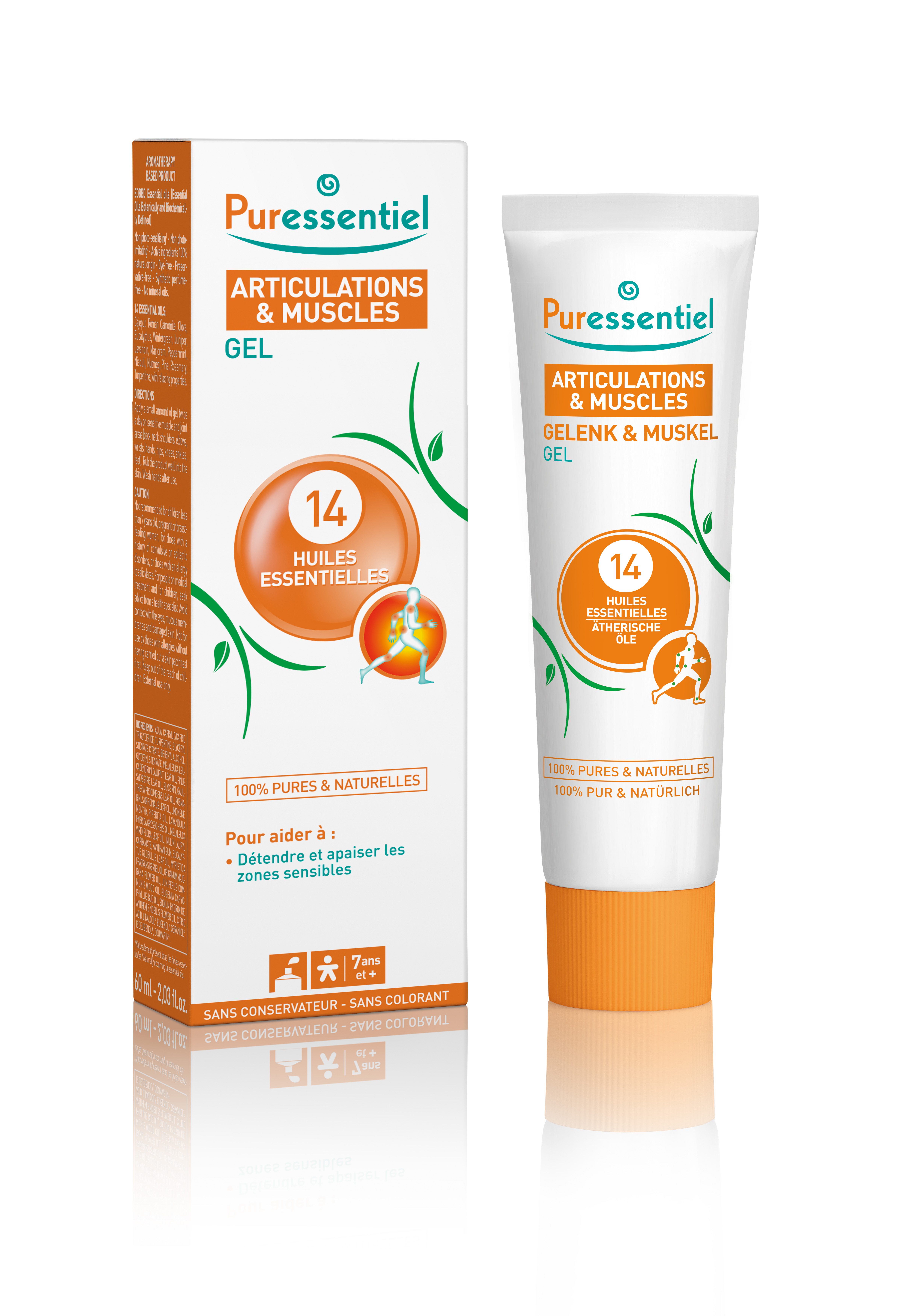 Puressentiel Gelenk & Muskel Gel Gel 14 ätherische Öle Tb 60 ml
