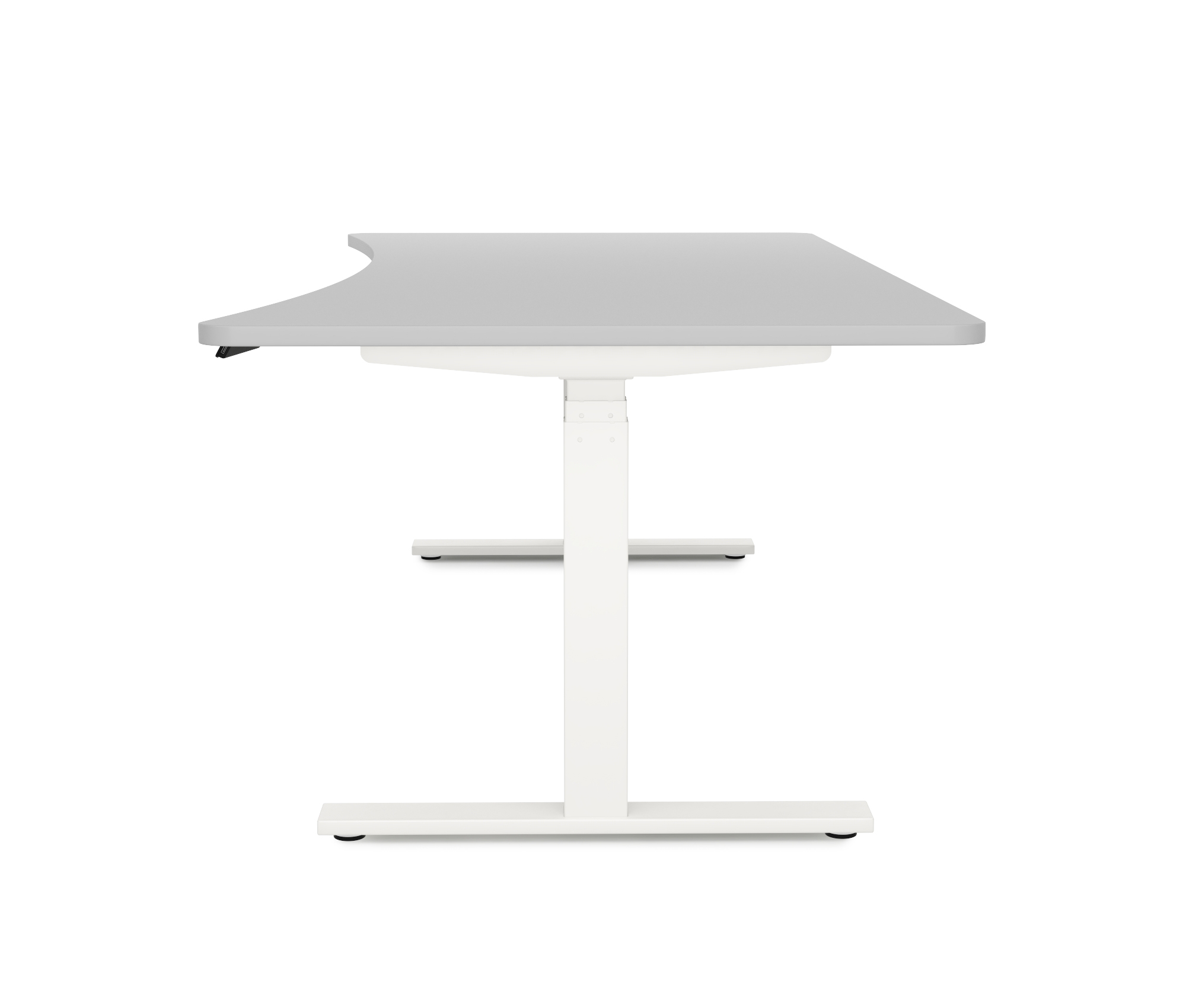 Stehpult elektrisch PREMIUM grau/weiss 200 x 92 cm