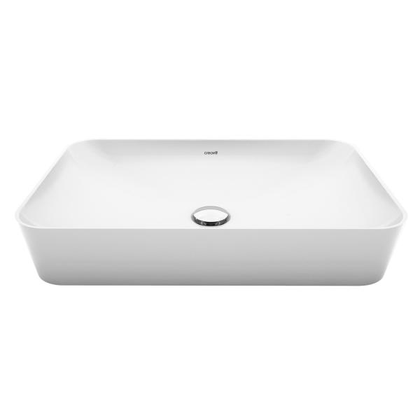 Sanigoods Aqualis keramische waskom 60x40cm mat wit