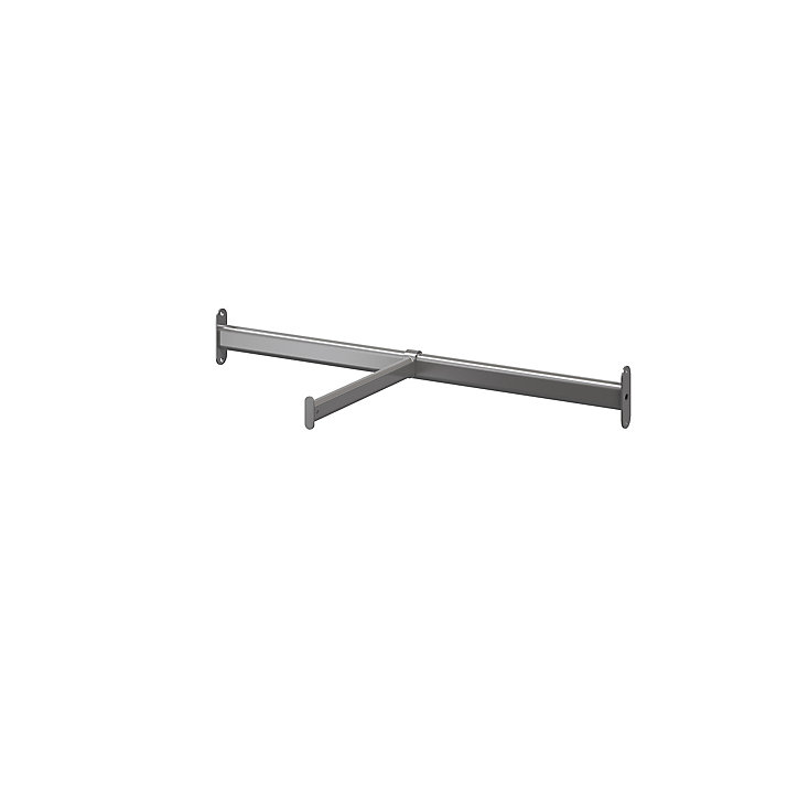 Tringle de face en acier gris GoodHome Atomia L. 71,3 x P. 30,5 cm