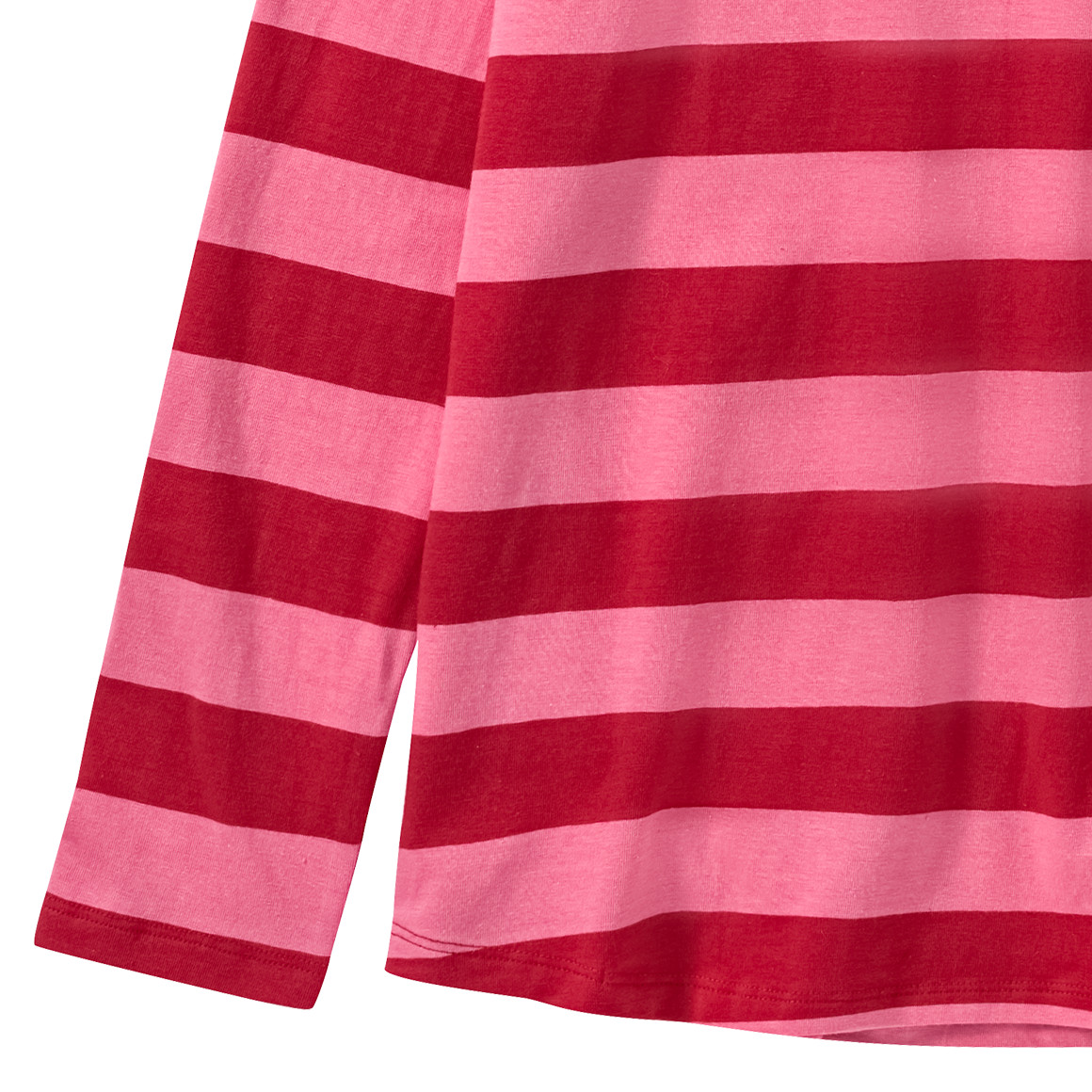 Jonas Nielsen Mädchen Langarmshirt mit Herz-Stickerei rot