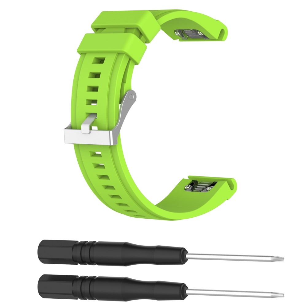 Garmin Fenix 6X / 6X Pro / 5X / 5X Plus / 3 / 3 HR / 3 Sapphire QuickFit Ersatz Silikon Sport Armband - Grün