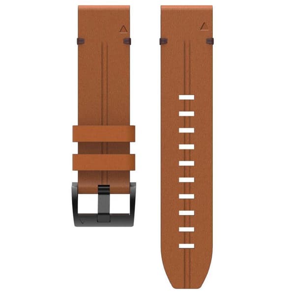 Nail lær klokkereim easyfit Garmin Epix Pro (47mm) - Chestnut Oak
