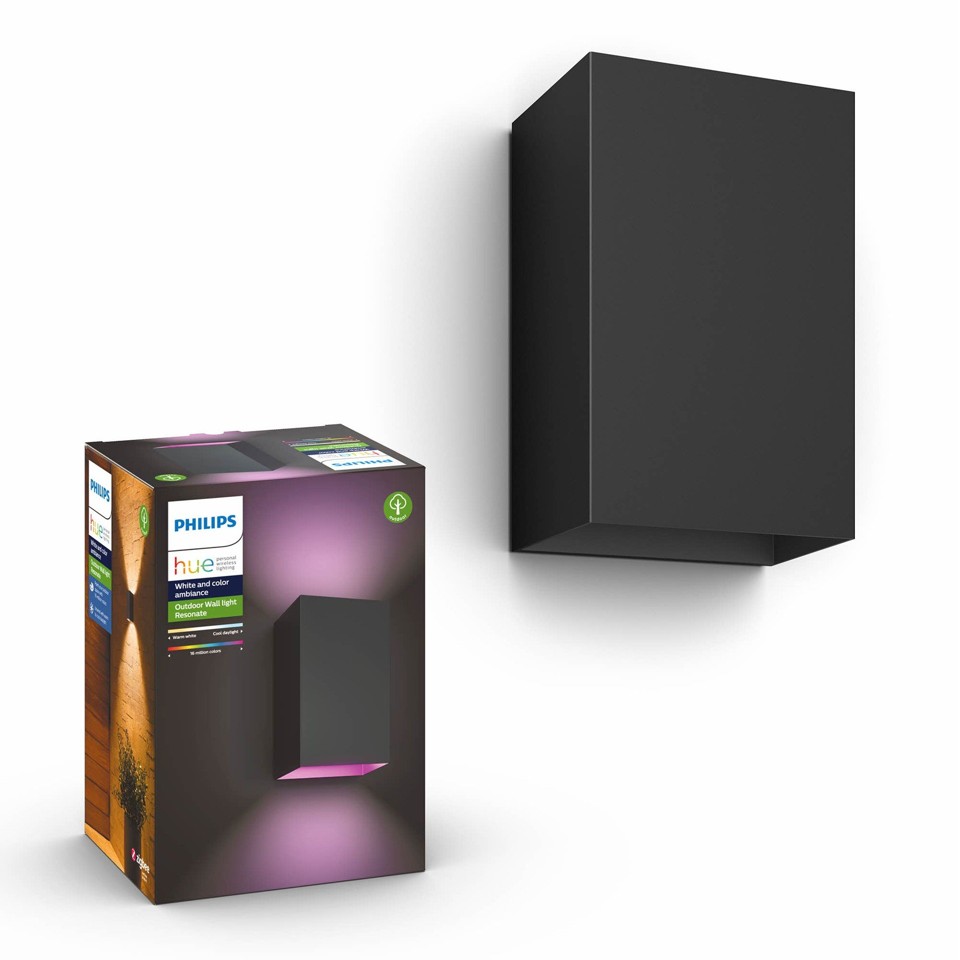 Philips Hue - 4x Resonate Udendørs Væglampe - White & Color Ambiance - Bundle