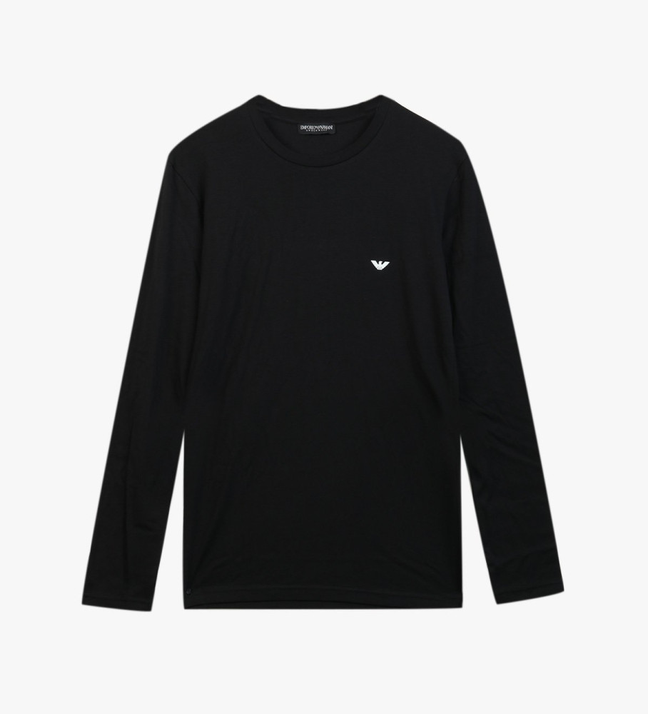 Camiseta de manga comprida Emporio Armani preta