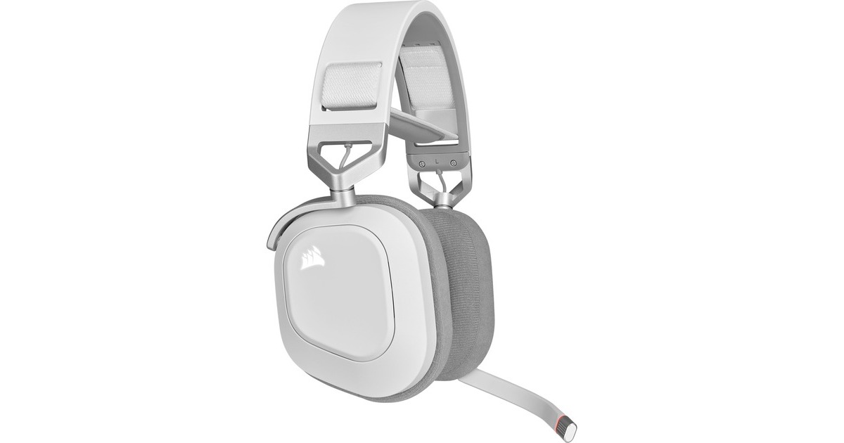 CorsairHS80 RGB WIRELESS over-ear gaming headset  (Wit, Pc, PlayStation 4, PlayStation 5)