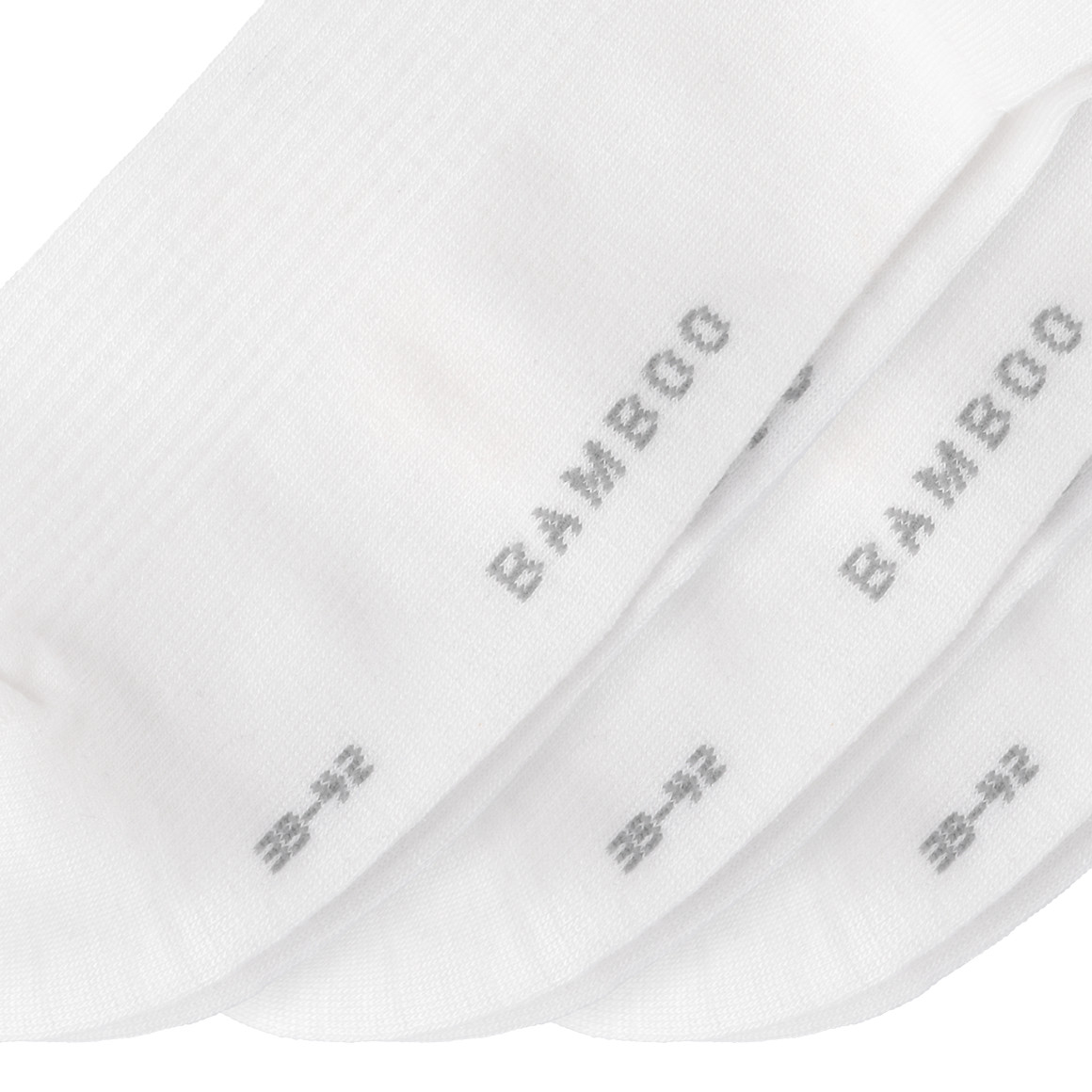VanVaan 3 Paar Herren Sneaker-Socken in Rippstruktur weiss