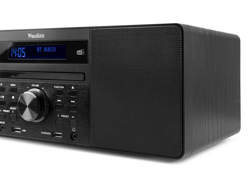 Audizio Radio/CD-Player Prato Schwarz DAB  Radio mit CD-Player