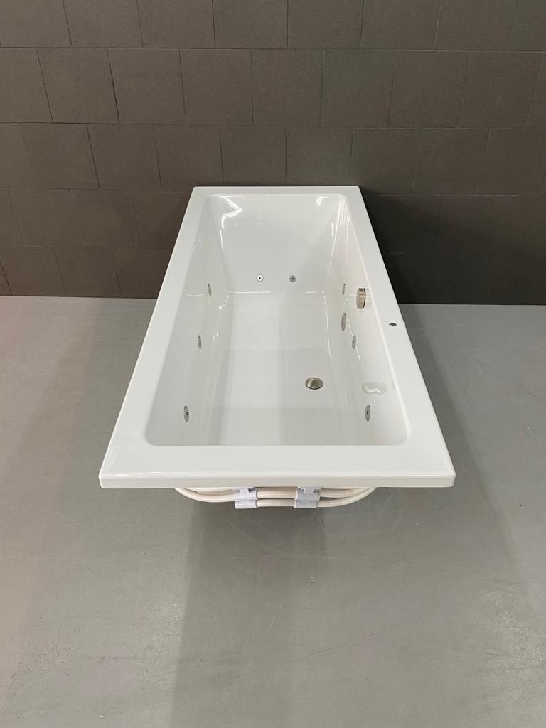 Lambini Designs Cube bubbelbad 170x75cm elektronisch 6 4 2 hydrojets RVS