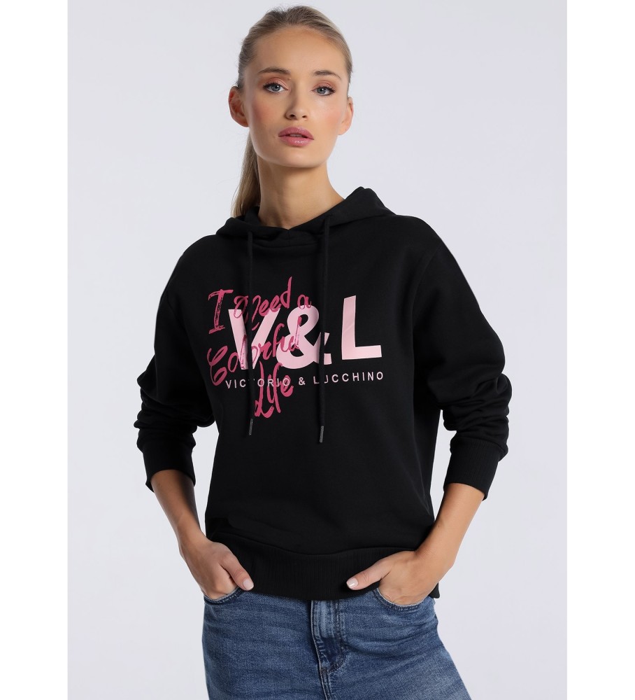 Victorio & Lucchino, moletom V&L 132533 preto