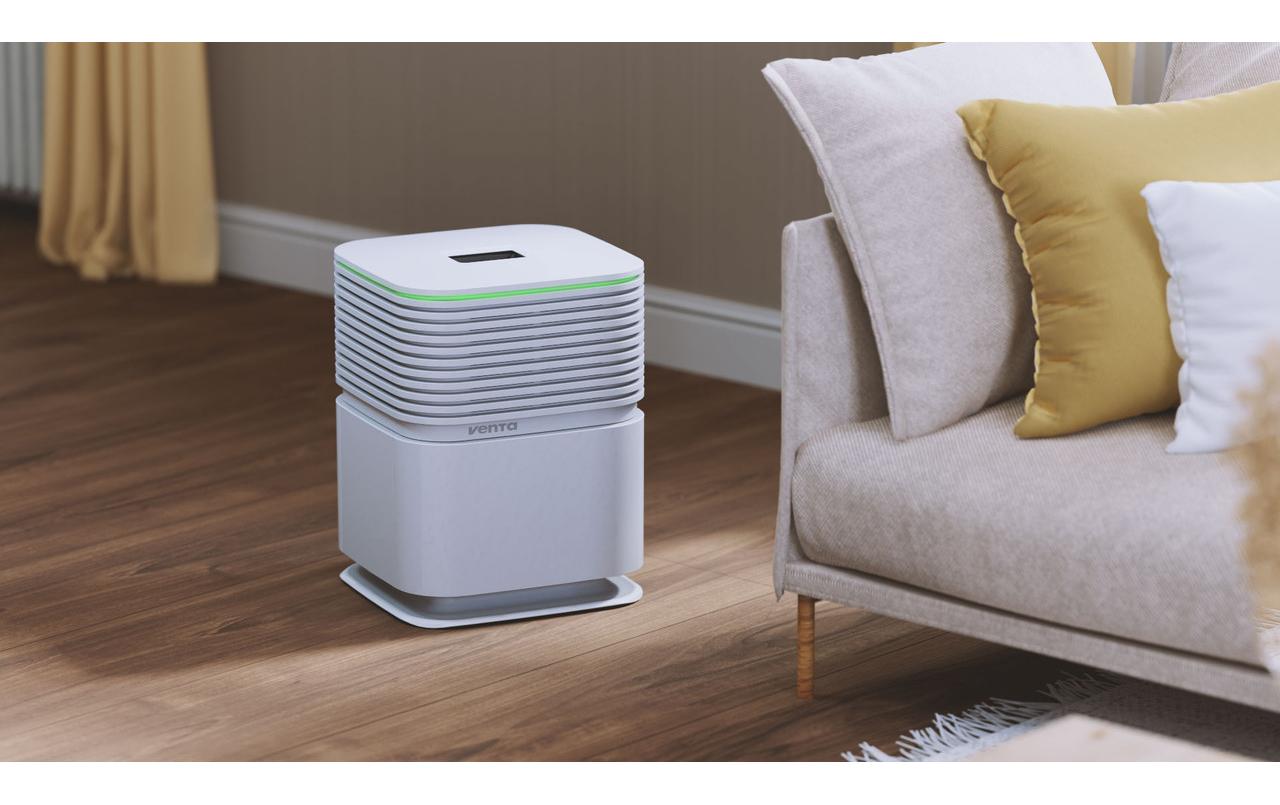 Luftreiniger AW 730 AeroStyle Compact Hybrid Weiss, 50 m²<br>Luftbefeuchter und Luftreiniger mit Venta AirFlow 360 Technologie