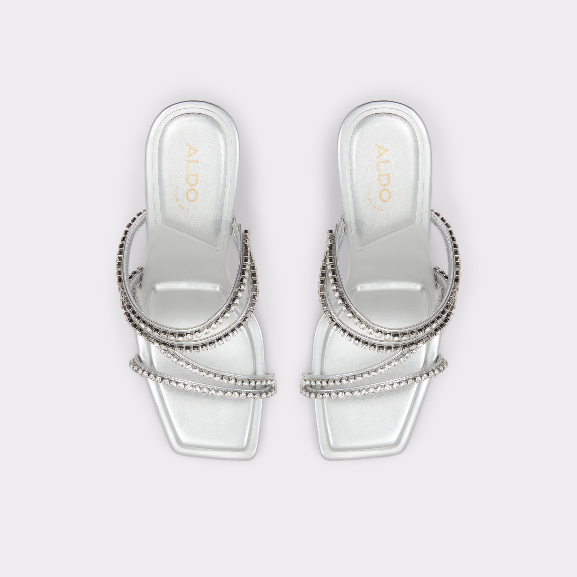 Astaya Silver Women Strappy Sandals