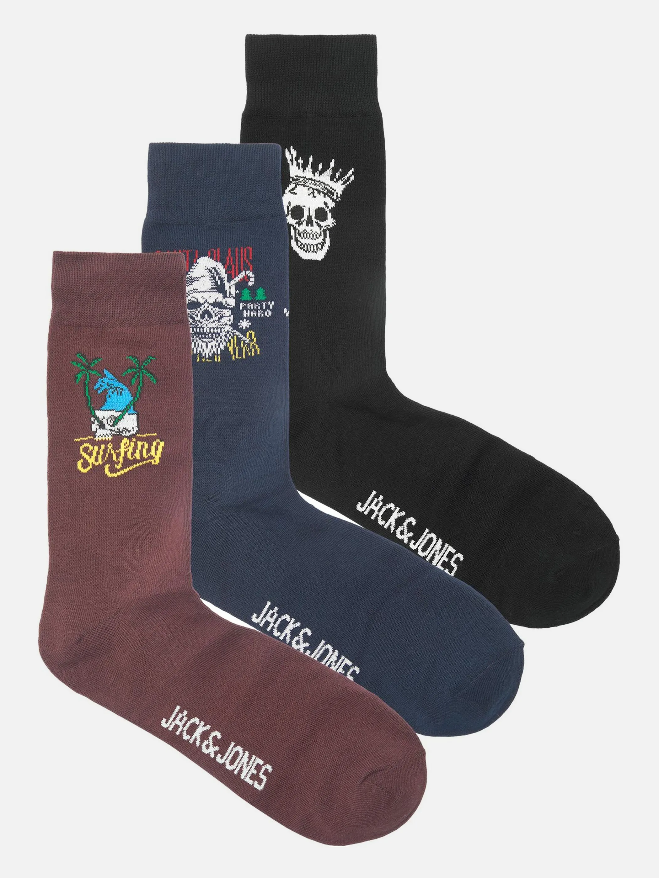 Jack&Jones JACHERON SKULL SOCKS Socken mit Motiv