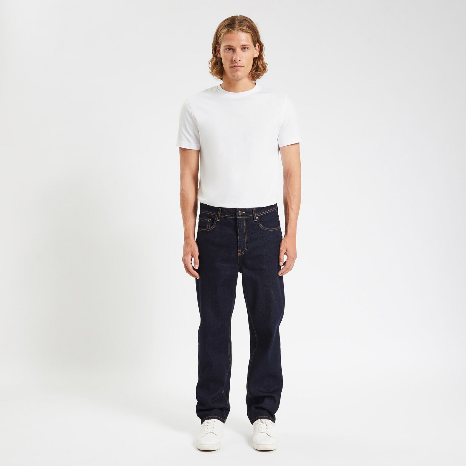 Jean loose Bleu moyen