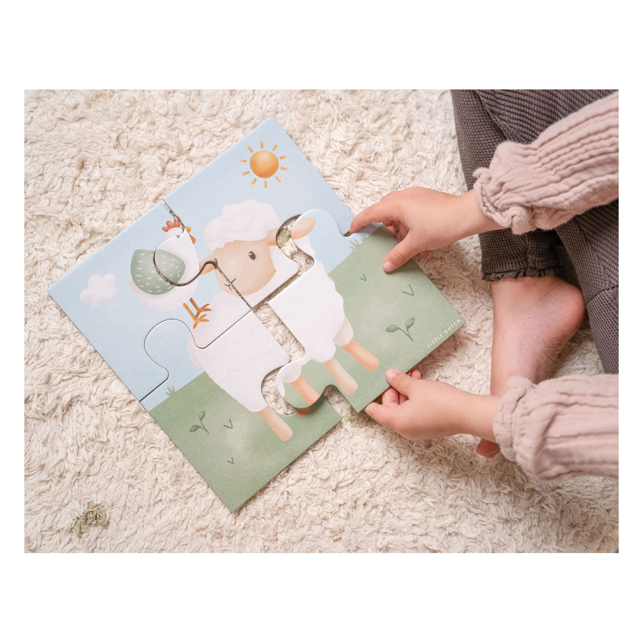 Little Dutch Legpuzzel 4in1 Little Farm FSC