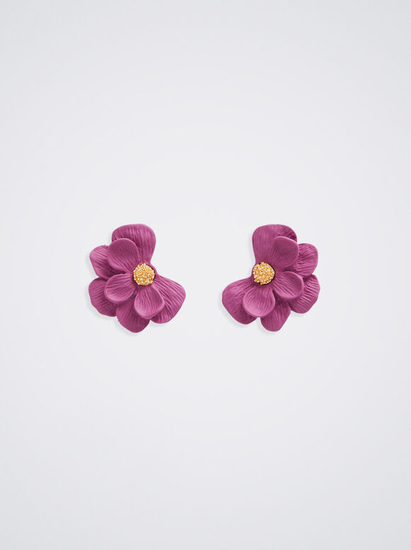 Brincos de Flor - Violeta