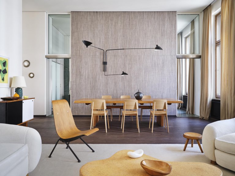 Vitra Chaise Tout Bois stoel naturel eiken
