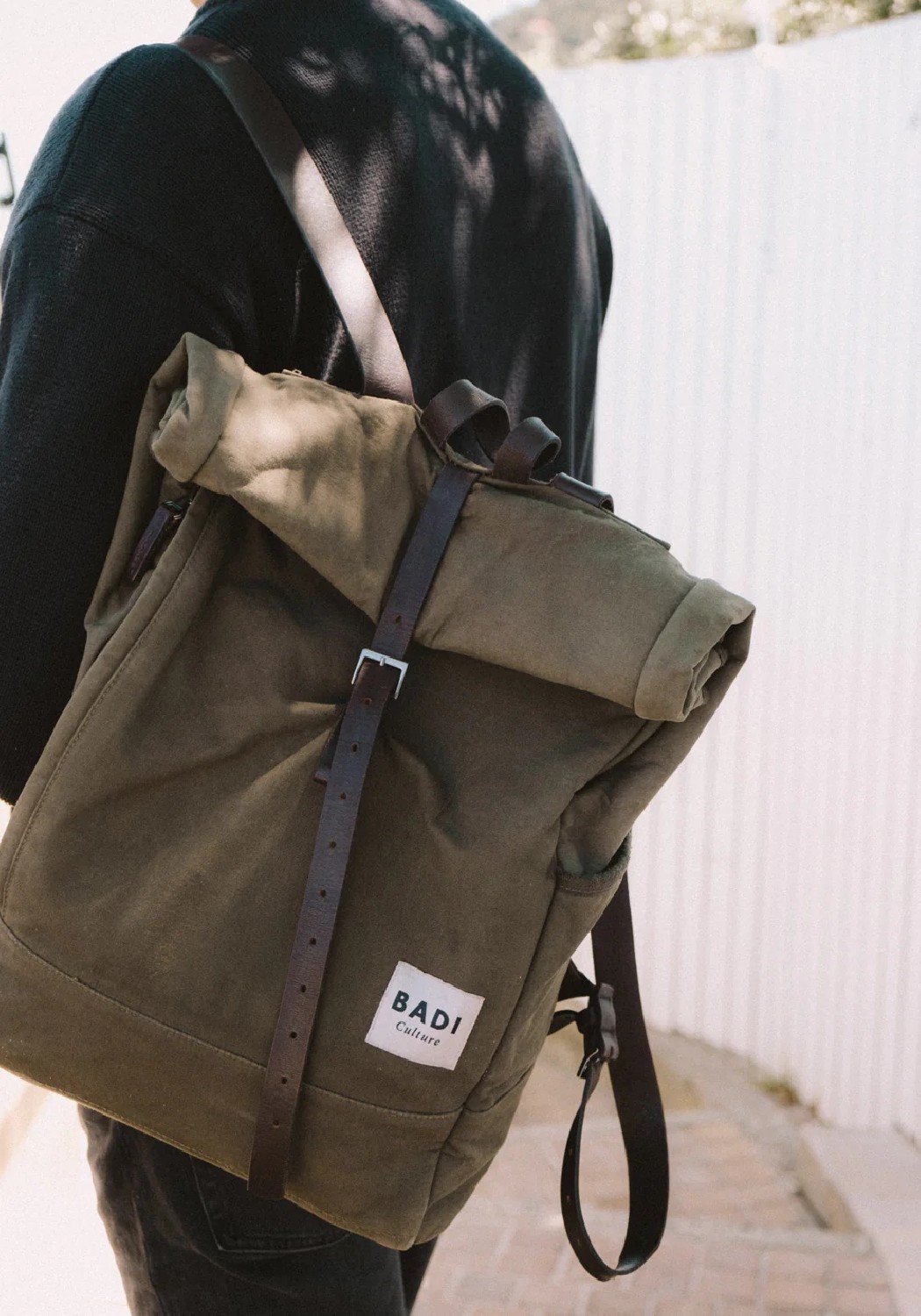 BADI Culture Roll-Over Rucksack Roll-Over Backpack Dark Green