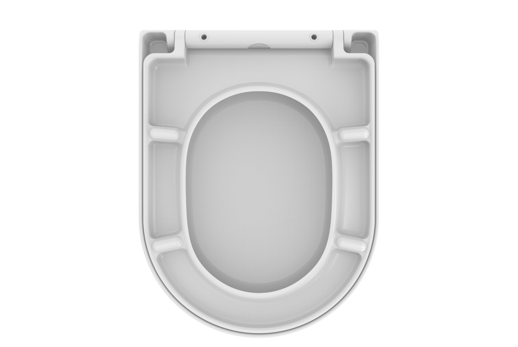 Mueller Afesta soft-close toiletzitting voor 52cm wandcloset mat wit