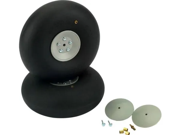 DU-BRO Modelfly ballondæk med plasticfælge 102 mm 2 stk
