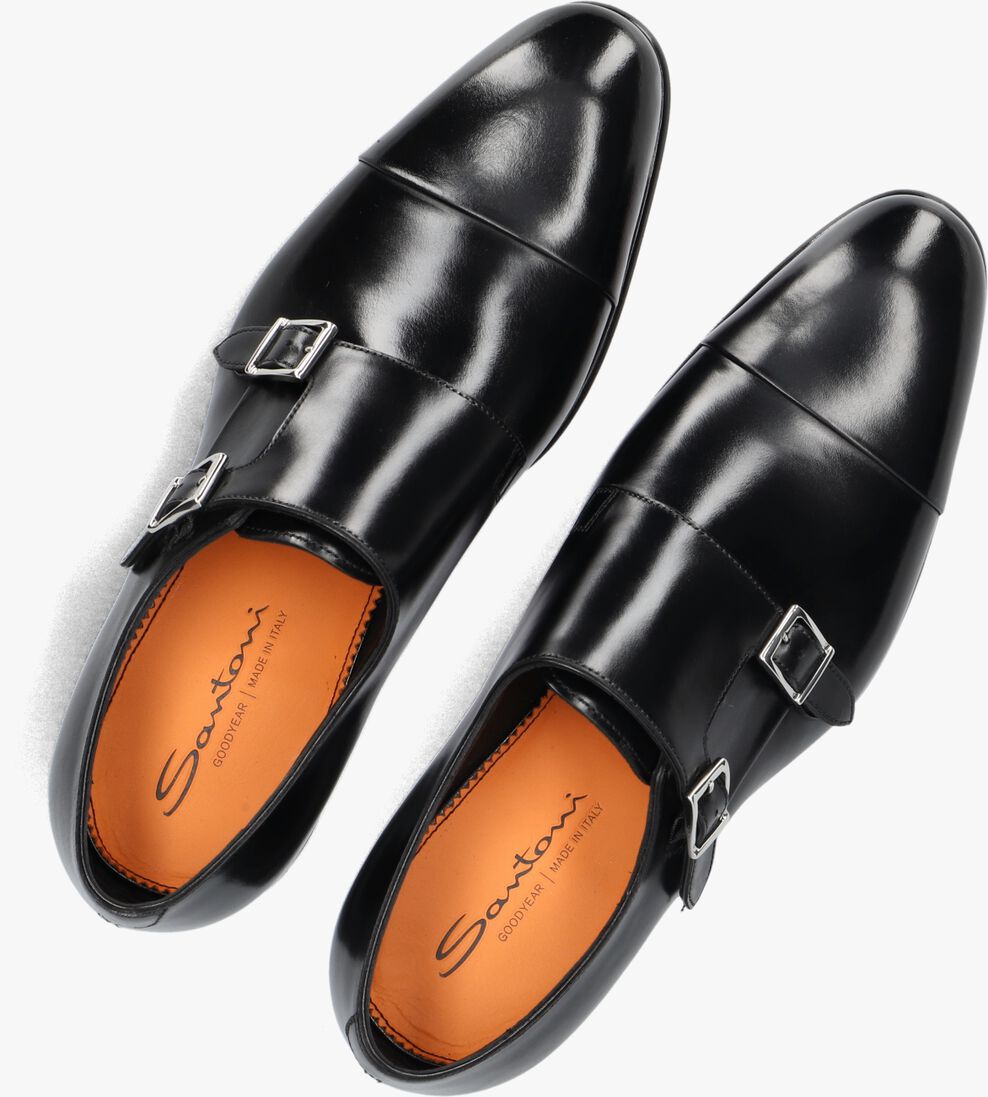 zwarte santoni nette schoenen carter 11652