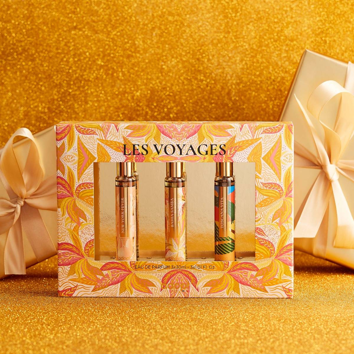 Les voyages - Coffret 3 eaux de parfum New York fever 30ml + Toscana vita 30ml + Bahia samba 30ml