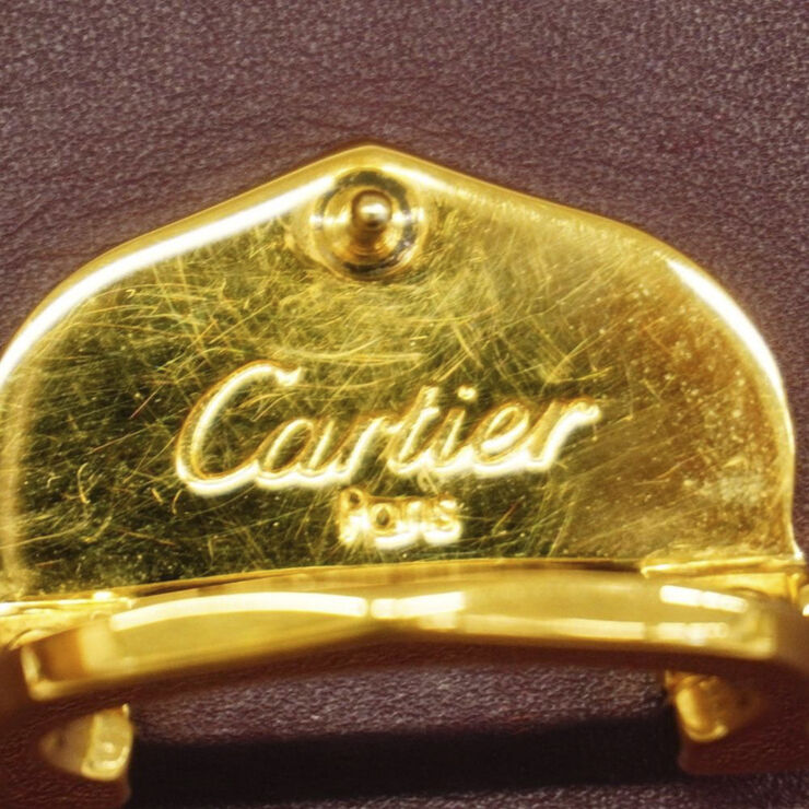 Cartier Vintage Cartier Shoulder Bag Burgundy