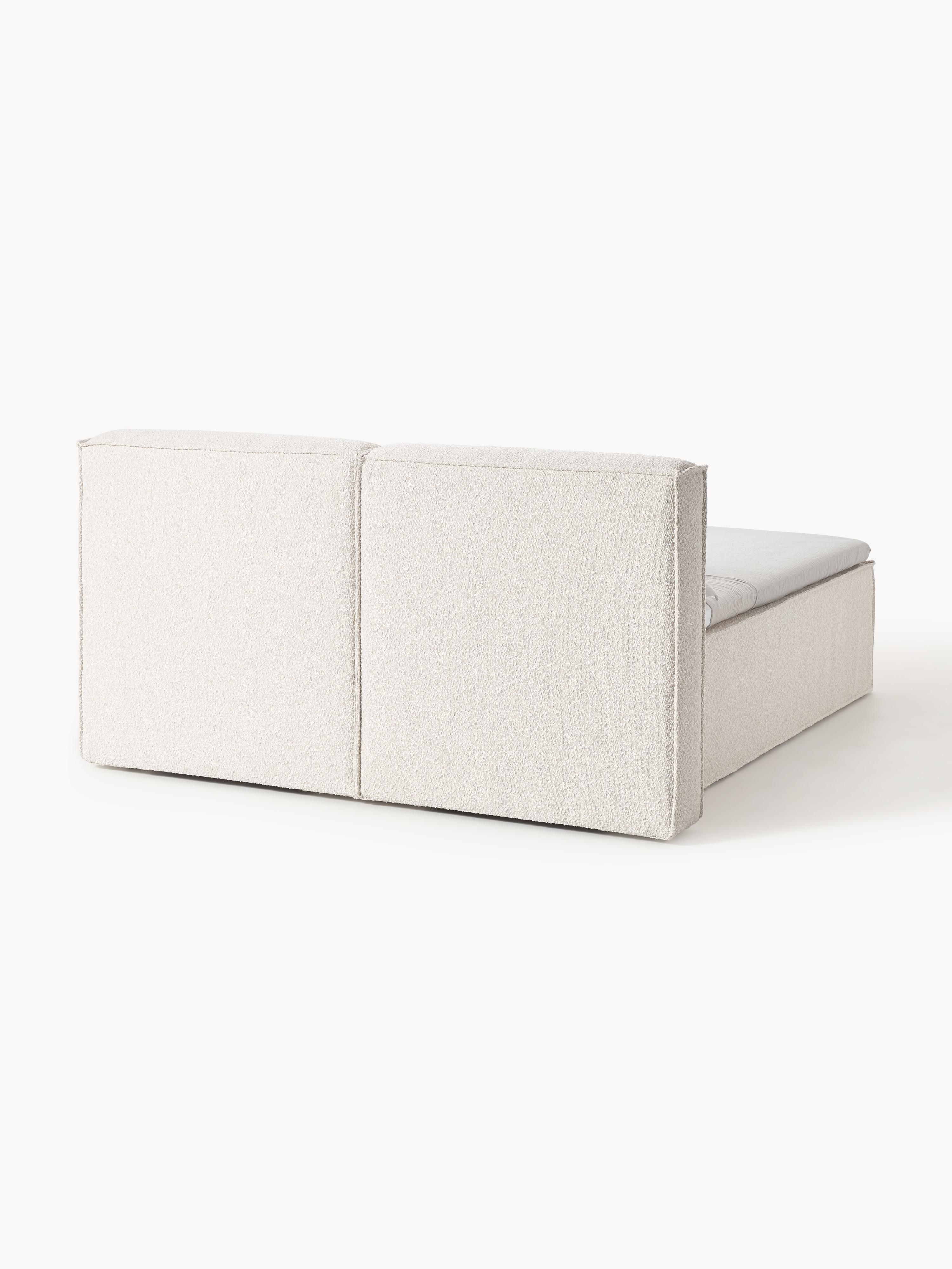Bouclé boxspring bed Lennon