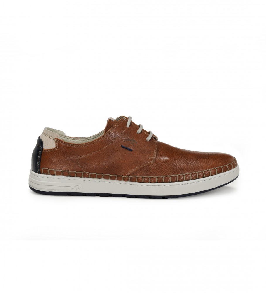 Sapatos de couro azul marinho Fluchos Lester