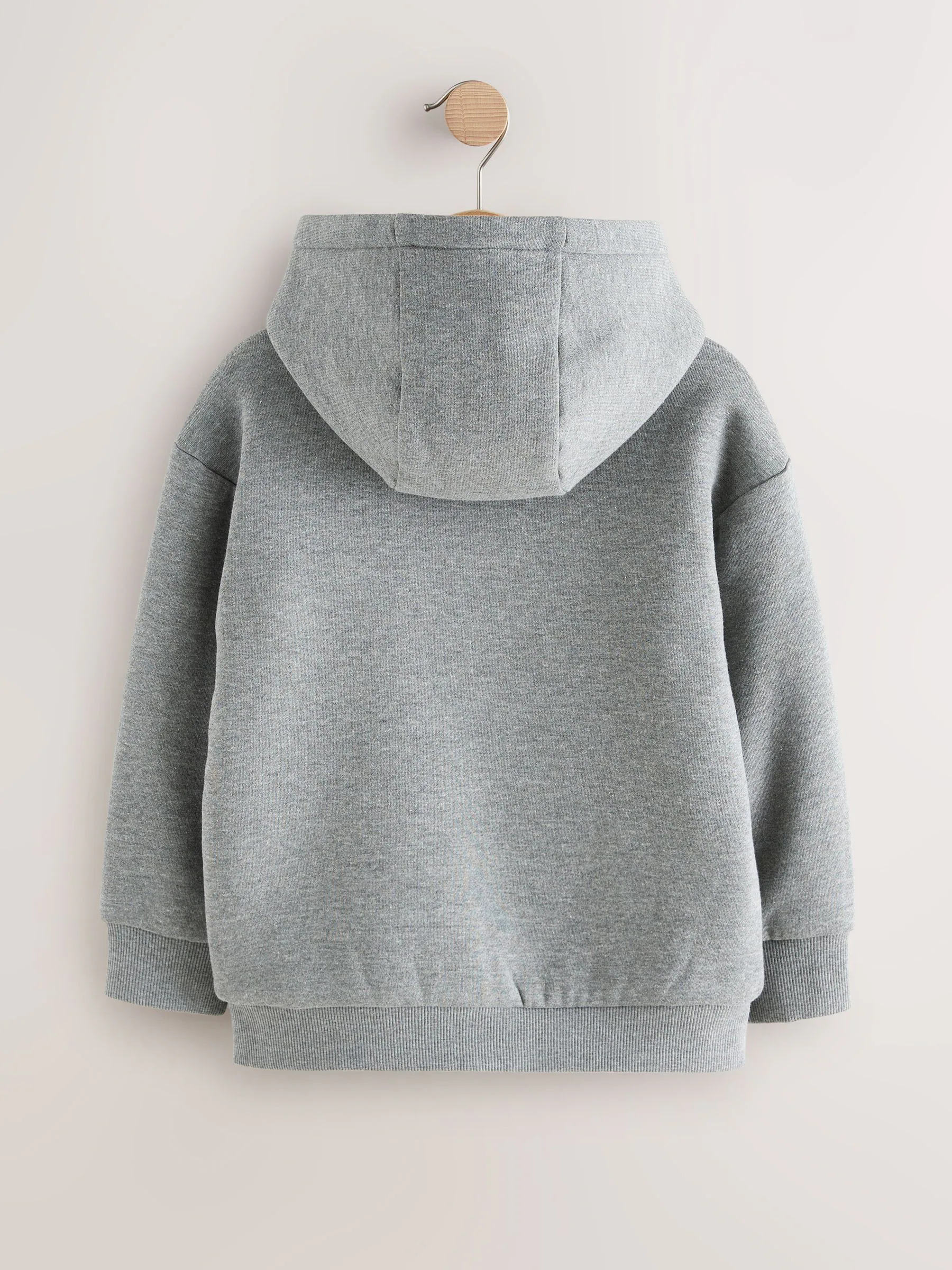Grijs - Borg Fleece Zip Through Hoodie (3-16yrs)