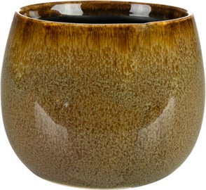 TS bloempot Odile bruin / groen D 12 H 9 cm