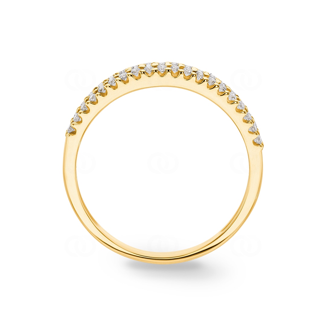 0.27 Karat Diamantring 750/18 K Gelbgold