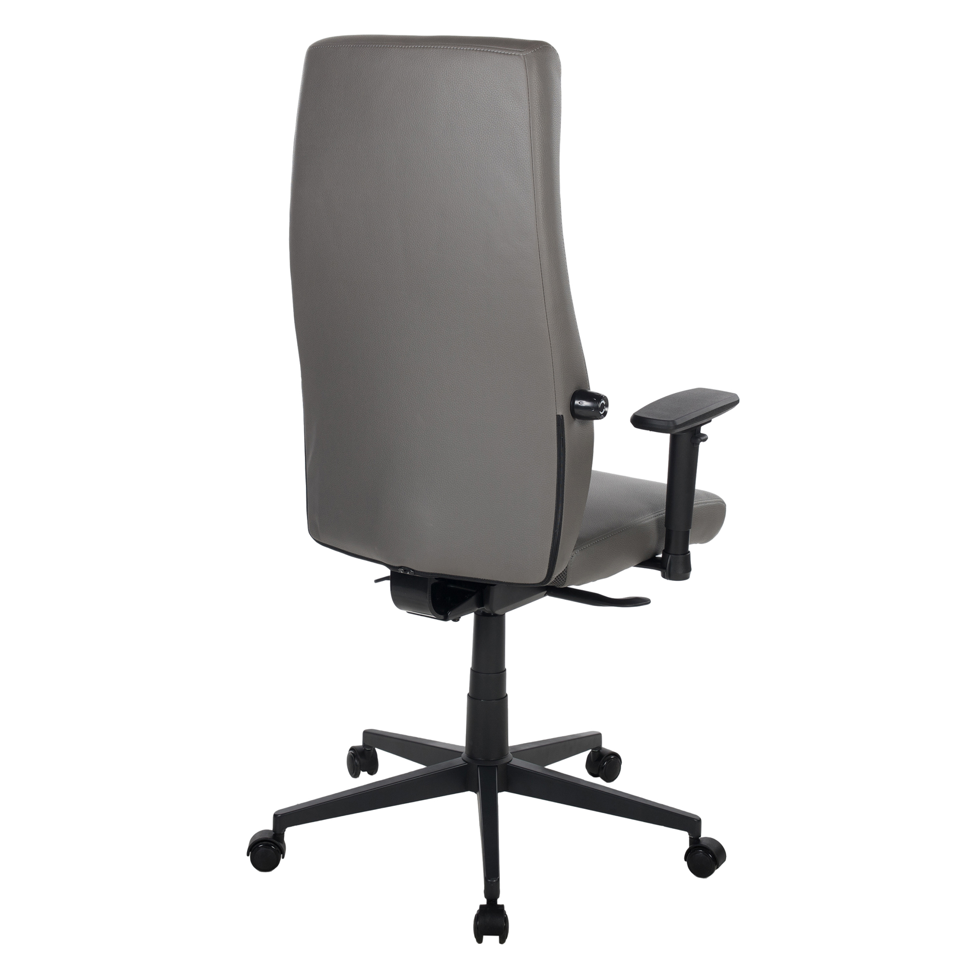 Drehstuhl - dunkelgrau - Lederoptik