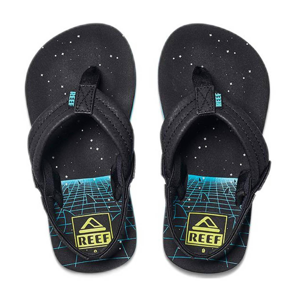 Reef Little Ahiteenslippers met hielbandje donkerblauw