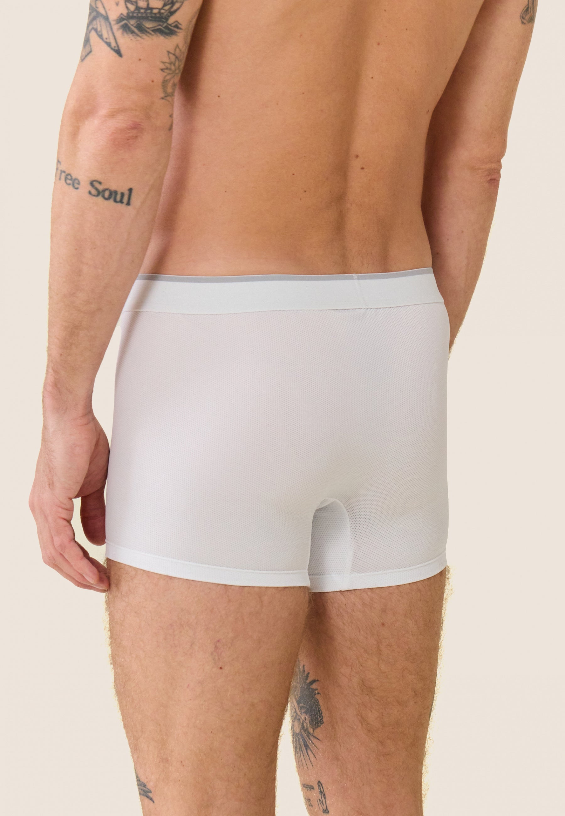 Duo de boxers de sport-Pack Duo Boxer Guillaume Marine Blanc