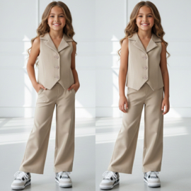 Modern girls set - camel