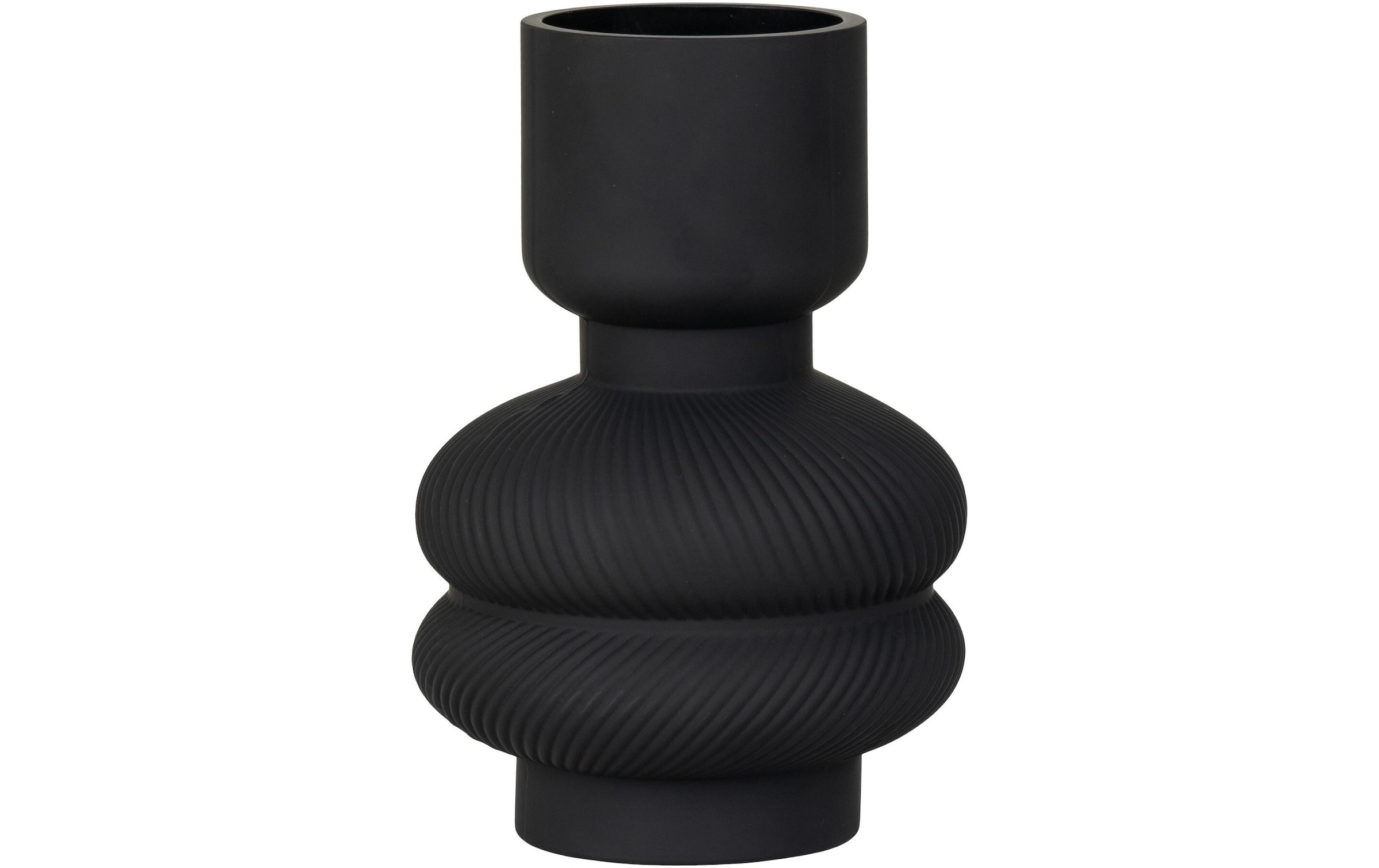 House Nordic Dekovase »rund 22 cm, Schwarz«