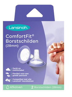 Lansinoh Comfort Fit 28mm Borstschild 2ST