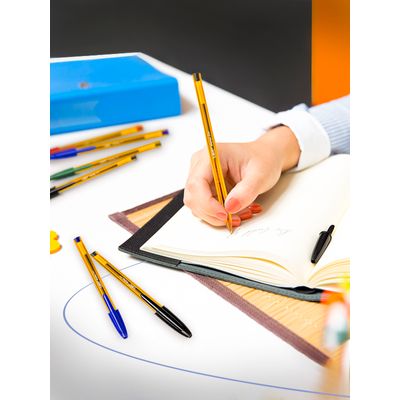 BIC Cristal Fine - 50 Stylos à bille - bleu