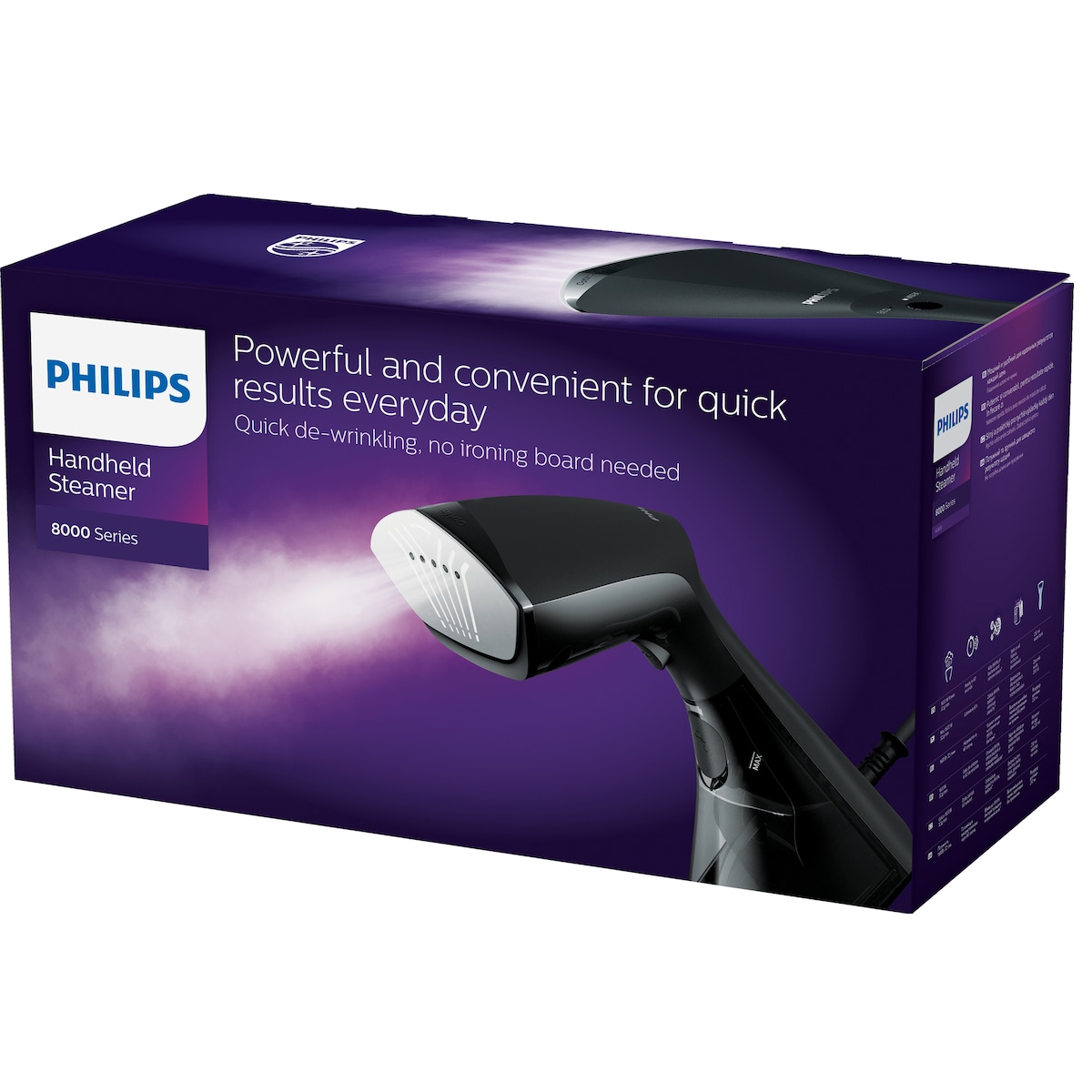 Philips 8000 Series håndholdt steamer GC800/80 (sort)