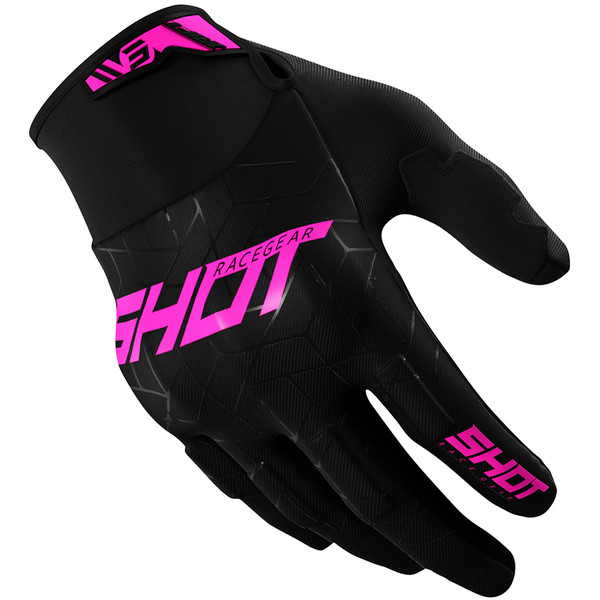 Shot - Gants Drift Spider Noir / Rose