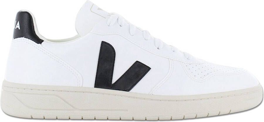 Veja V-10 den Patch Logo Geperforeerde Details Rubberen Zool White
